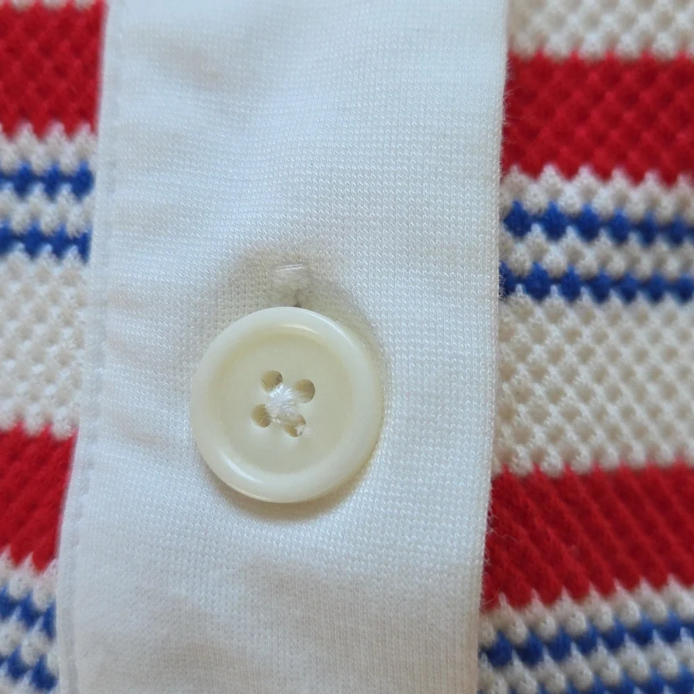 Reformation Red, White, Blue 'Anna' Cropped Rugby Top - Size M - Picture 6 of 10